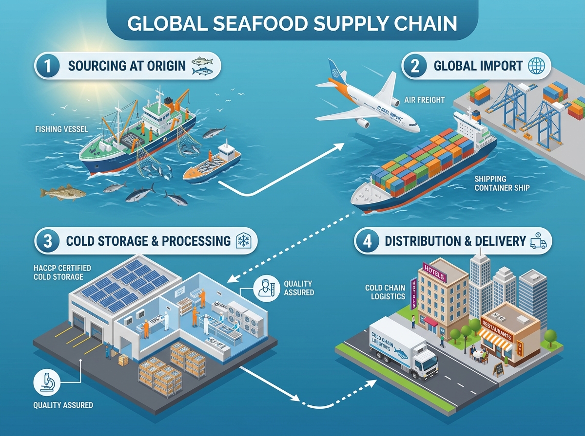 Sourcing, Import, Cold Storage & Distribution Network